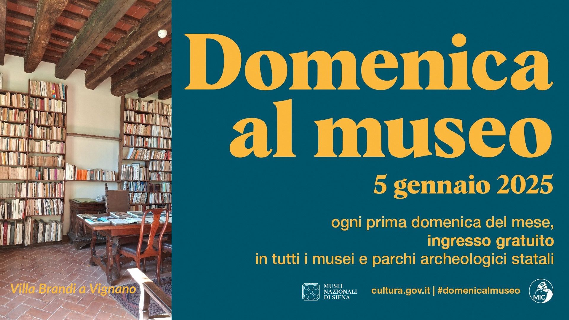 5 gennaio 2025, Villa Brandi: "Domenica al Museo"